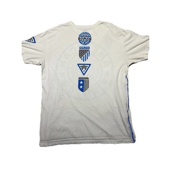 American Fighter T Shirt Mens Large White Hydro Core Performance MMA Athleisure - Picture 2 of 7